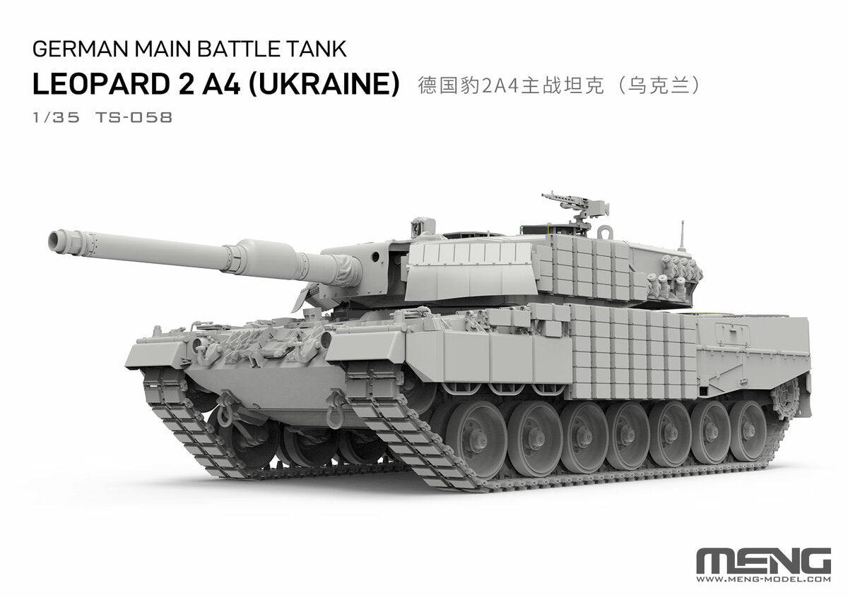 Meng TS-058 German Main Battle Tank Leopard 2A4 (Ukraine) 1/35 – imagen 3