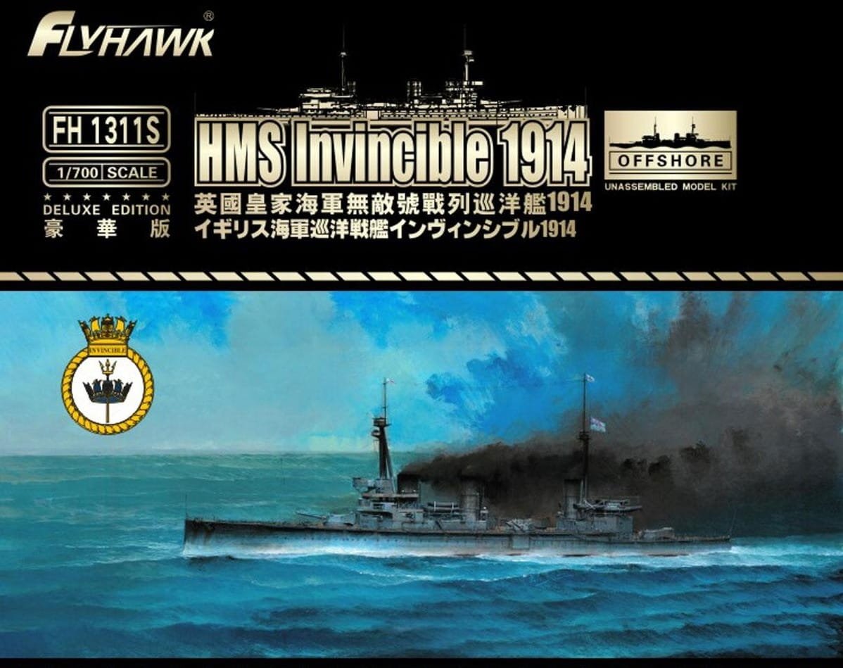 Flyhawk FH1311S HMS Invincible 1914 Deluxe Edition 1/700 – imagen 2