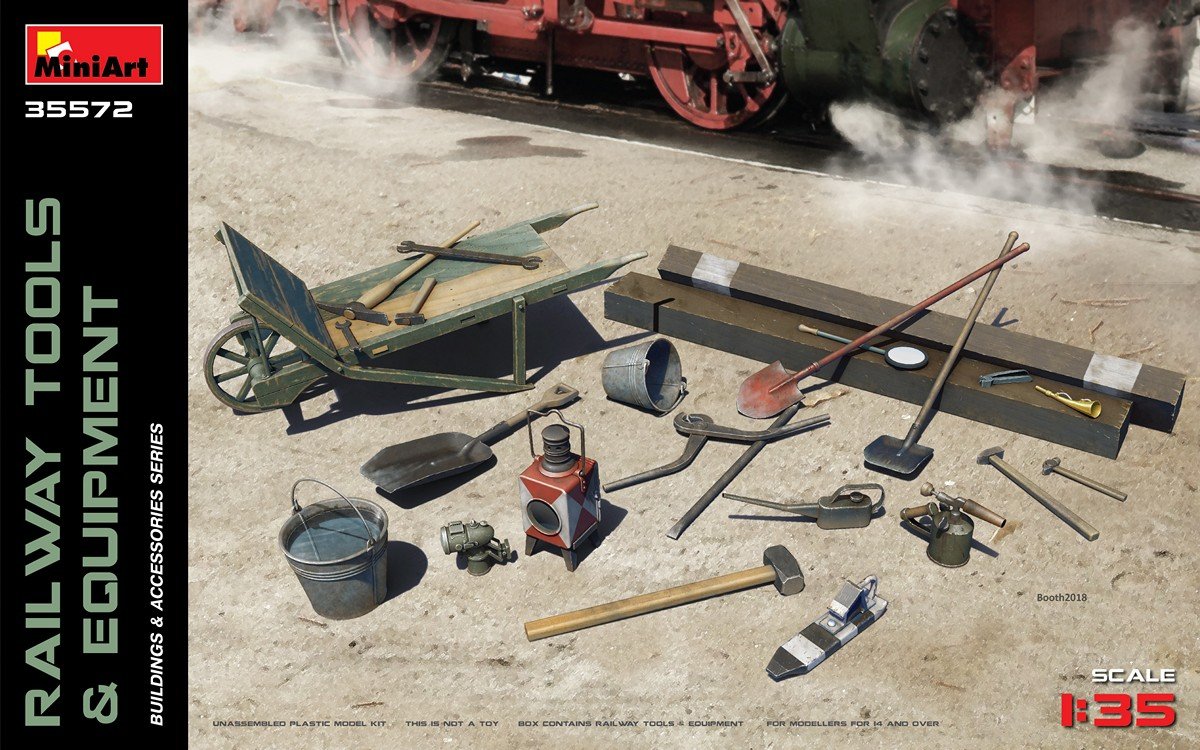 MiniArt 35572 RAILWAY TOOLS &amp; EQUIPMENT (1/35)