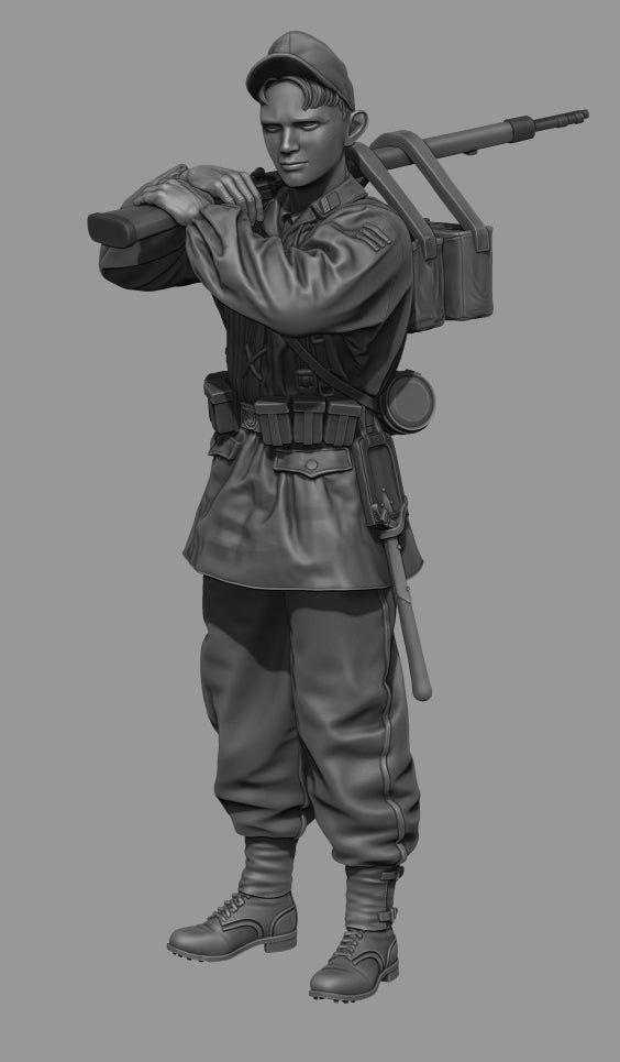 Panzer Art FI35-221 Waffen-SS MG42 porte-munitions 1/35