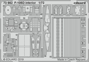 Eduard 73662 F-105D interior 1/72 TRUMPETER – immagine 2