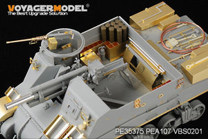 Voyager Model PE35375 WWII U.S. M7 Priest Mid Production w/Ammunition case/telephone set for DRAGON 6637 1/35 – imagen 12