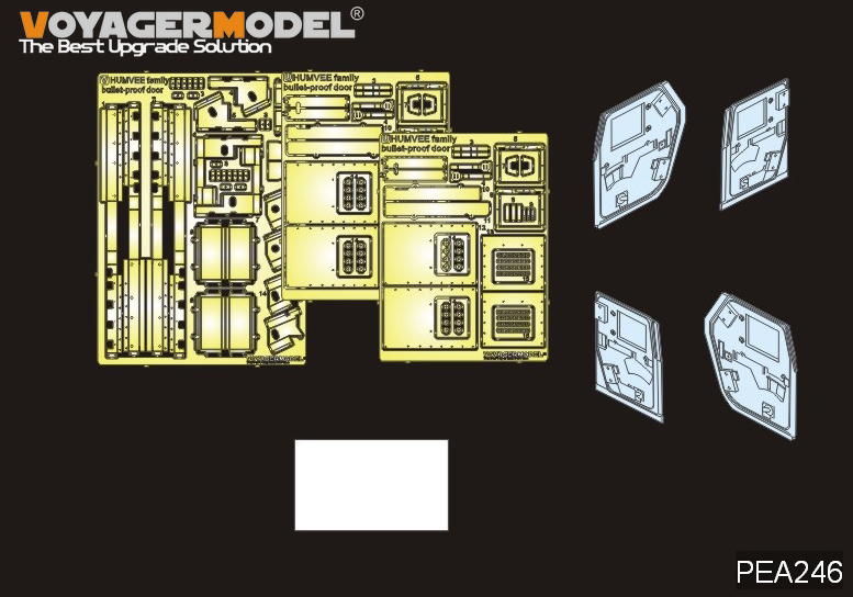 Voyager Model PEA246 Modern HUMVEE family bullet-proof door (For TAMIYA/BRONCO) 1/35
