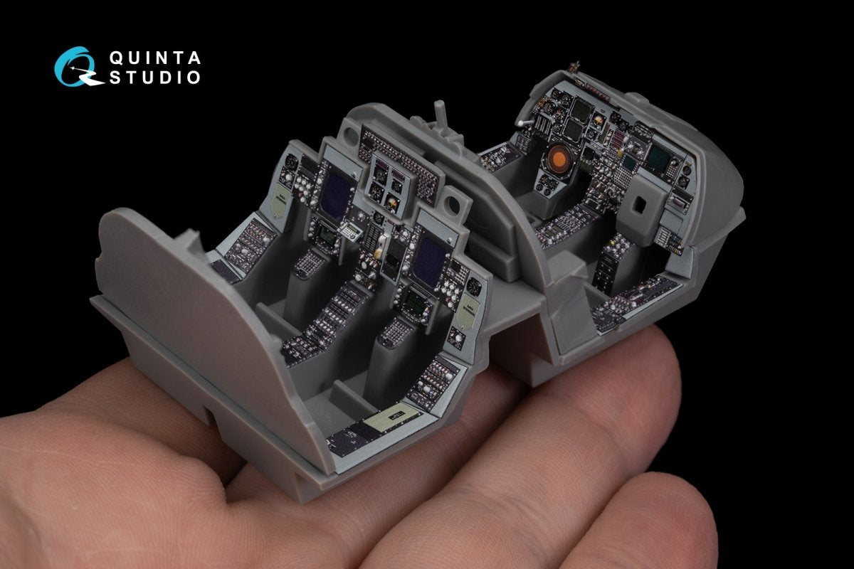 Quinta Studio QD48270 EA-6B Prowler (ICAP II) 3D-Printed &amp;amp; coloured Interior on decal paper (Kinetic) 1/48 – imagen 12