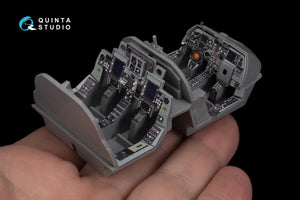 Quinta Studio QD48270 EA-6B Prowler (ICAP II) 3D-Printed &amp;amp; coloured Interior on decal paper (Kinetic) 1/48 – imagen 12