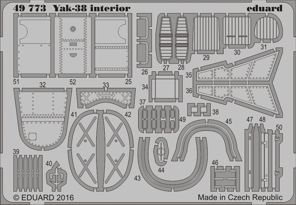 Eduard 49773 Yak-38 intérieur 1/48 Hobby Boss – image 2