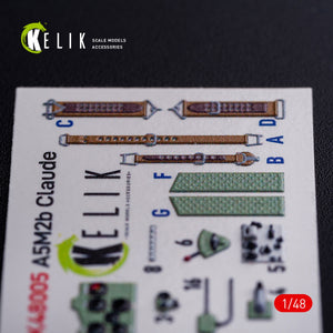 KELIK K48005 A5M2B Claude interior 3D decals for WingsyKits kit 1/48 – imagen 5