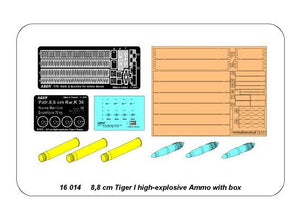 Aber 16014 8,8 cm Tiger I high-explosive Ammo with box 1/16 – zdjęcie 9