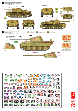 Star Decals 72-A1025 German tanks in Italy # 5. Cassino 1944. 1/72 – imagen 2