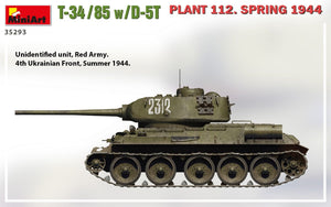 MiniArt 35293 T-34/85 w/D-5T PLANT 112. SPRING 1944 1/35 – imagen 5