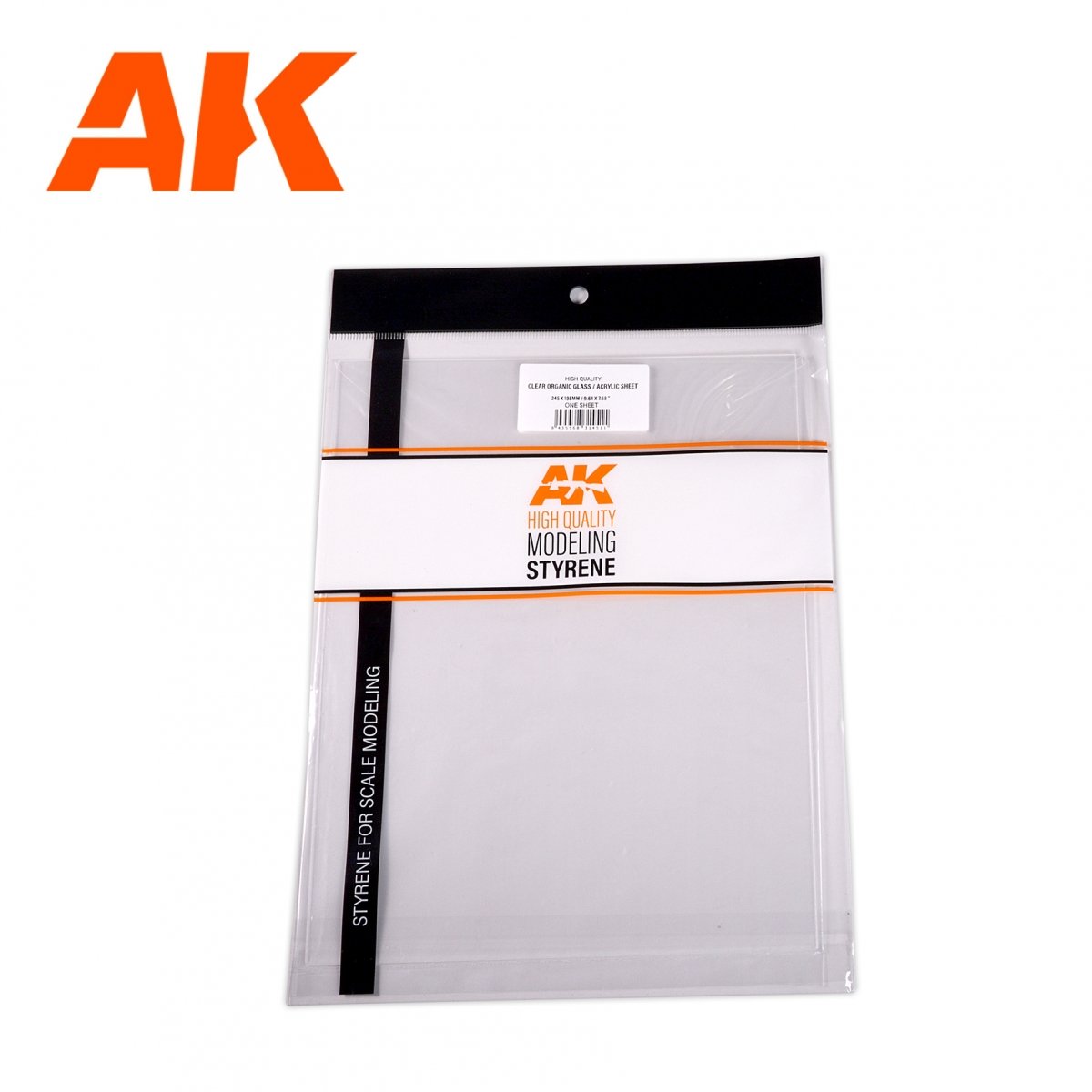 AK Interactive AK6586 0,50 MM // 0.020” THICKNESS- 245 X 195MM // 9.64 X 7.68” – CLEAR ORGANIC GLASS / ACRYLIC SHEET – imagen 3