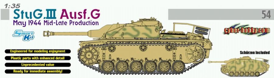 Cyber Hobby 6412 StuG.III Ausf.G May 1944 Mid-Late Production 1/35