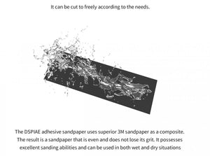 DSPIAE SP-S01 Adhesive Sanding Paper Sets 180-800, 100pcs per Set – zdjęcie 8