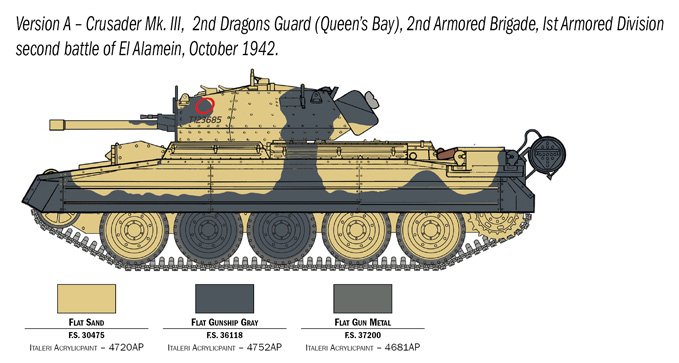 Italeri 6592 Crusader Mk. III with British Crew 1/35 – Bild 7