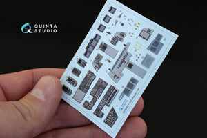 Quinta Studio QD48052 F-15E 3D-Printed &amp;amp; coloured Interior on decal paper (for Revell kit) 1/48 – immagine 3