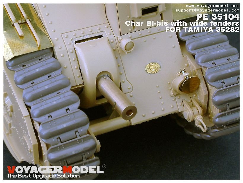 Voyager Model PE35104 WWII French Char BI-bis with wide fenders (B ver include Gun barrel) for TAMIYA 35282 1/35 – image 7