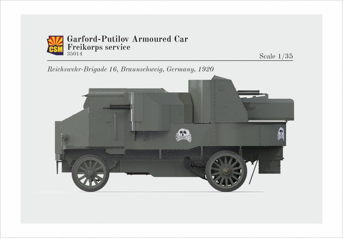Copper State Models 35014 Garford-Putilov Armoured Car, Freikorps Service 1/35 – imagen 3