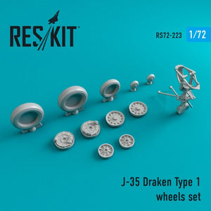 RESKIT RS72-0223 J-35 Draken Type 1 wheels set 1/72