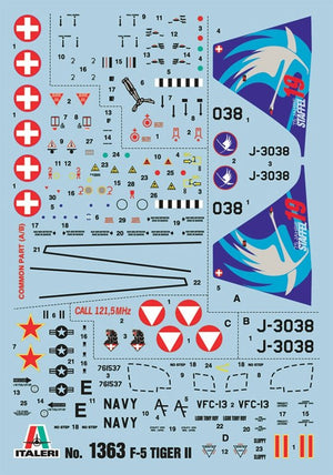 Italeri 1363 F-5E/N Tiger II 1/72 – Bild 3