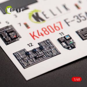 KELIK K48067 F-35A INTERIOR 3D DECALS FOR TAMIYA KIT 1/48 – imagen 6
