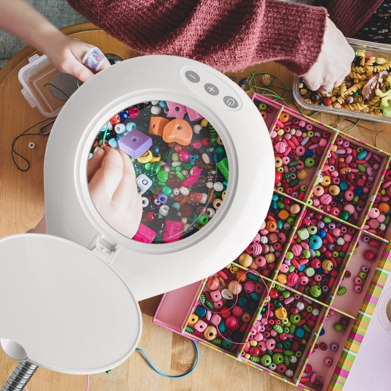 Lightcraft LC8070LED-EU LED Magnifier Lamp with Floor Stand / Lampa powiększająca LED z uchwytem podłogowym – imagen 6