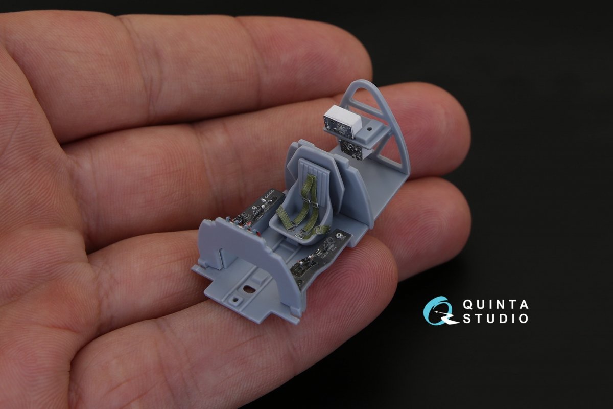 Quinta Studio QD48023 La-9 3D-Printed &amp;amp; coloured Interior on decal paper (for ARK kit) 1/48 – imagen 6