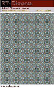 RT-Diorama 35890 Printed Accessories: Oriental Wall and Floor Tiles Nr.4 1/35