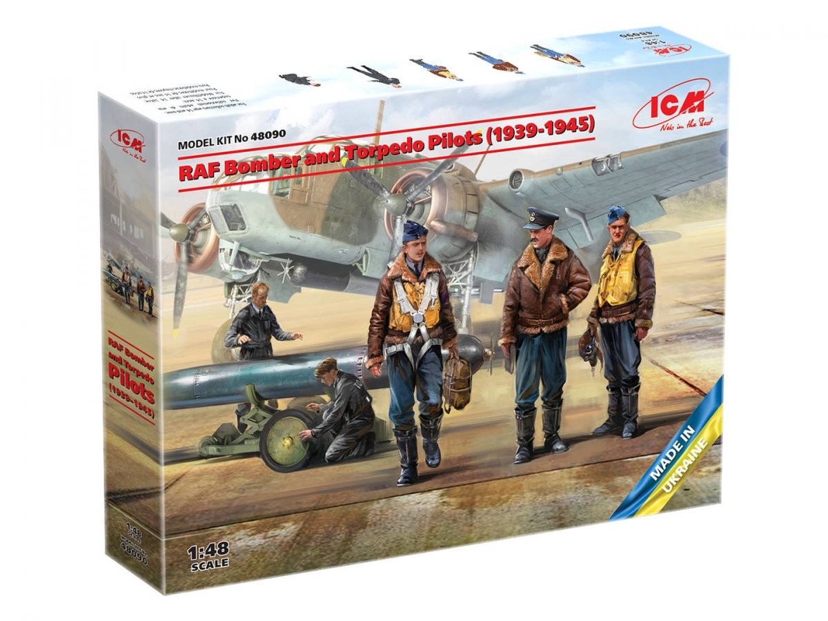 ICM 48090 RAF Bomber and Torpedo Pilots 1939-1945 1/48 – immagine 2