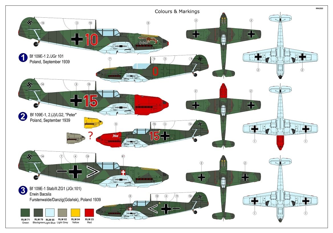 AZ Model AZ7801 Bf 109E-1 „Polish Campaign“ 1/72 – immagine 2