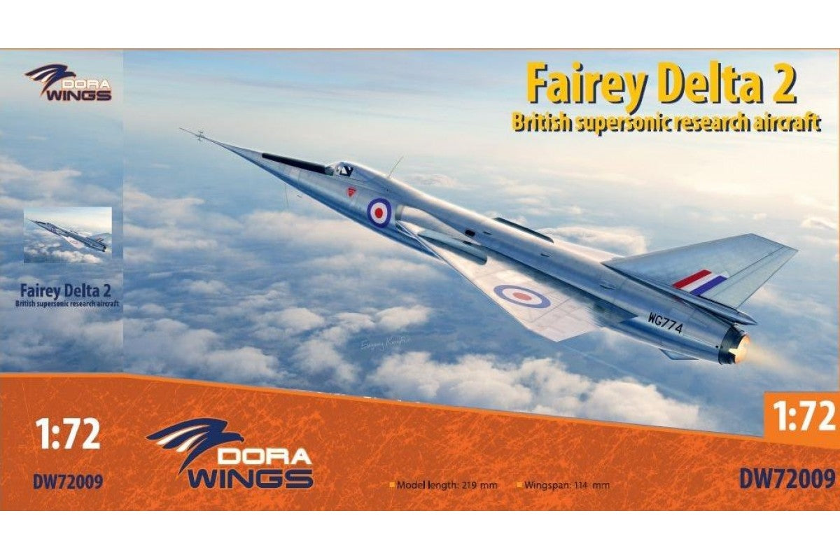 Dora Wings 72009 Fairey Delta 2, avion de recherche supersonique britannique, échelle 1/72  – image 2