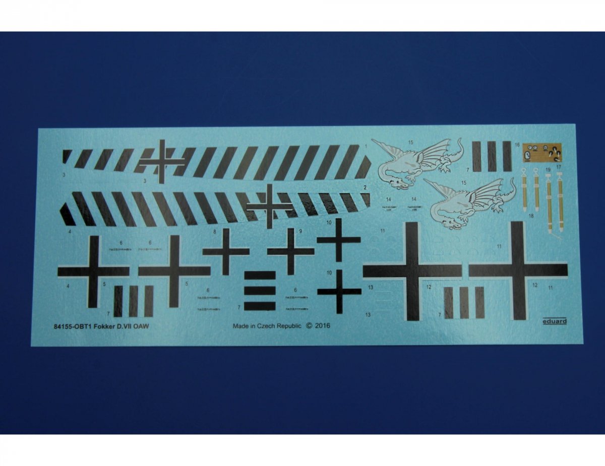 Eduard 84155 Fokker D. VII OAW 1/48 – immagine 9