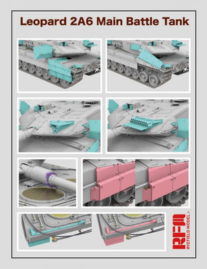 Maquette Rye Field 5065, char de combat principal Leopard 2A6, échelle 1/35 – image 4