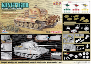 Dragon 6840 Sd.Kfz.182 Kingtiger Henschel Production w/Zimmerit s.Pz.Abt.505 Russia 1944 1/35 – zdjęcie 4