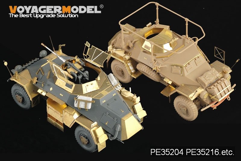 Maquette Voyager PE35204 Sd.Kfz 222 4Rad de la Seconde Guerre mondiale pour TAMIYA au 1/35 – image 10