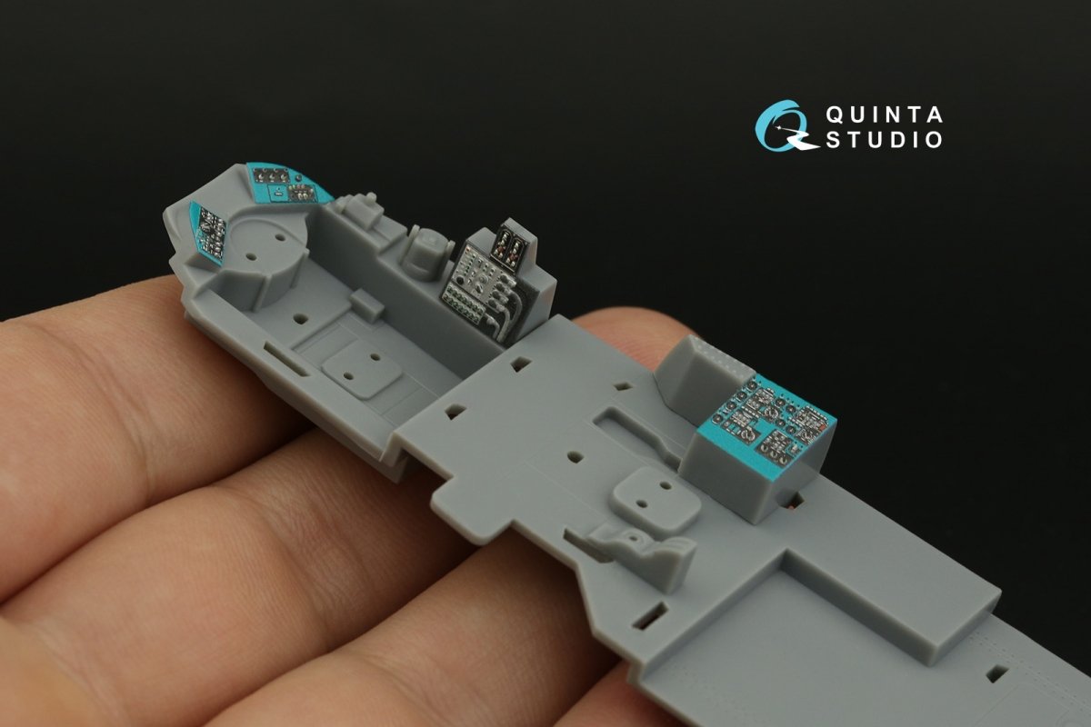 Intérieur imprimé en 3D et coloré sur papier décalcomanie Quinta Studio QDS-48356 Mi-24D (Trumpeter) (Petite version) 1/48 – image 12