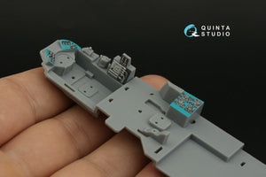 Intérieur imprimé en 3D et coloré sur papier décalcomanie Quinta Studio QDS-48356 Mi-24D (Trumpeter) (Petite version) 1/48 – image 12