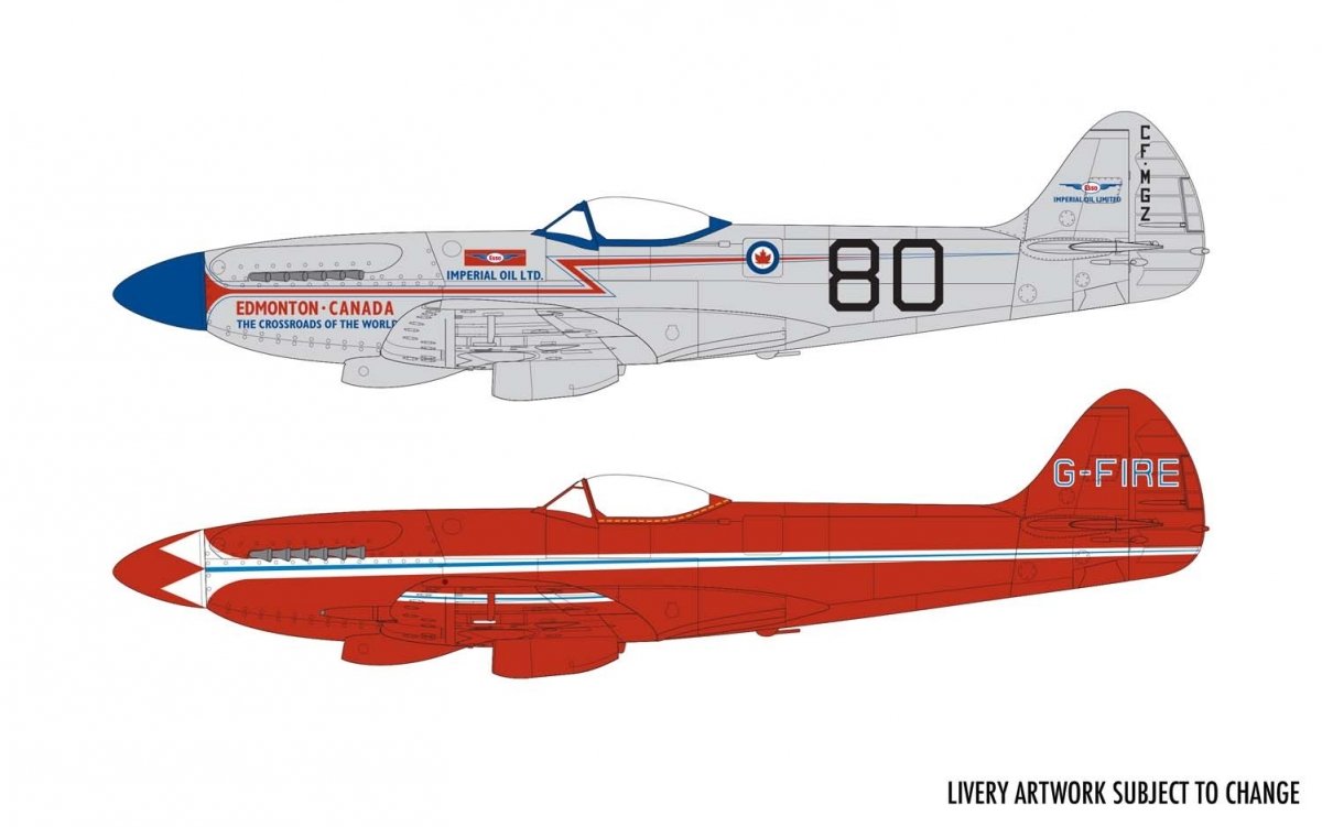 Airfix 05139 Supermarine Spitfire MkXIV Civilian Schemes 1/48 – imagen 3
