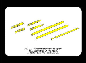 Aber A72 003 Armament for German fighter Me 109E-3 to G-4 1/72 – Bild 8
