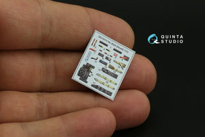 Quinta Studio QD72074 Me-262A 3D-Printed &amp;amp; coloured Interior on decal paper (Revell) 1/72 – imagen 7