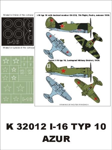 Montex K32012 Polikarpov I-16 (USSR) 1/32