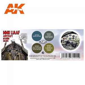 AK Interactive AK11736 WWII IJAAF AIRCRAFT INTERIOR COLORS 4x17 ml – Bild 2