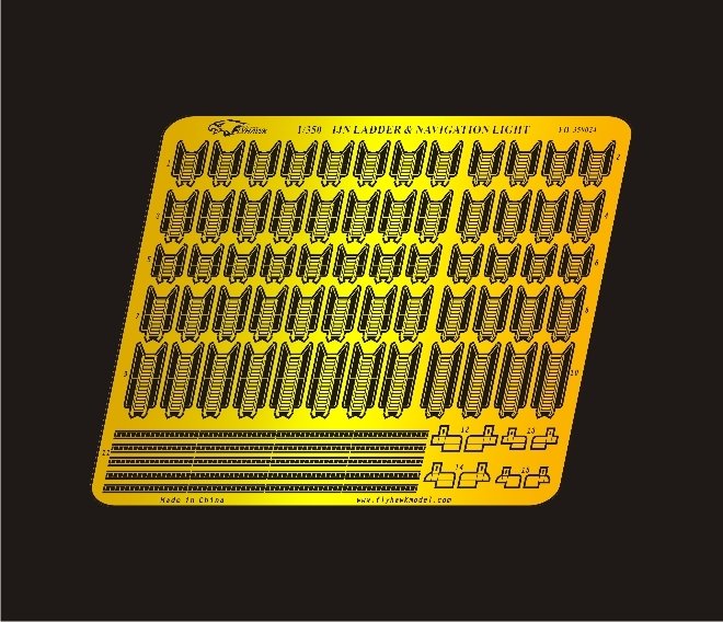 FlyHawk Model FH350024 WW II IJN Ladders&amp;amp;Navigation Lights 1/350