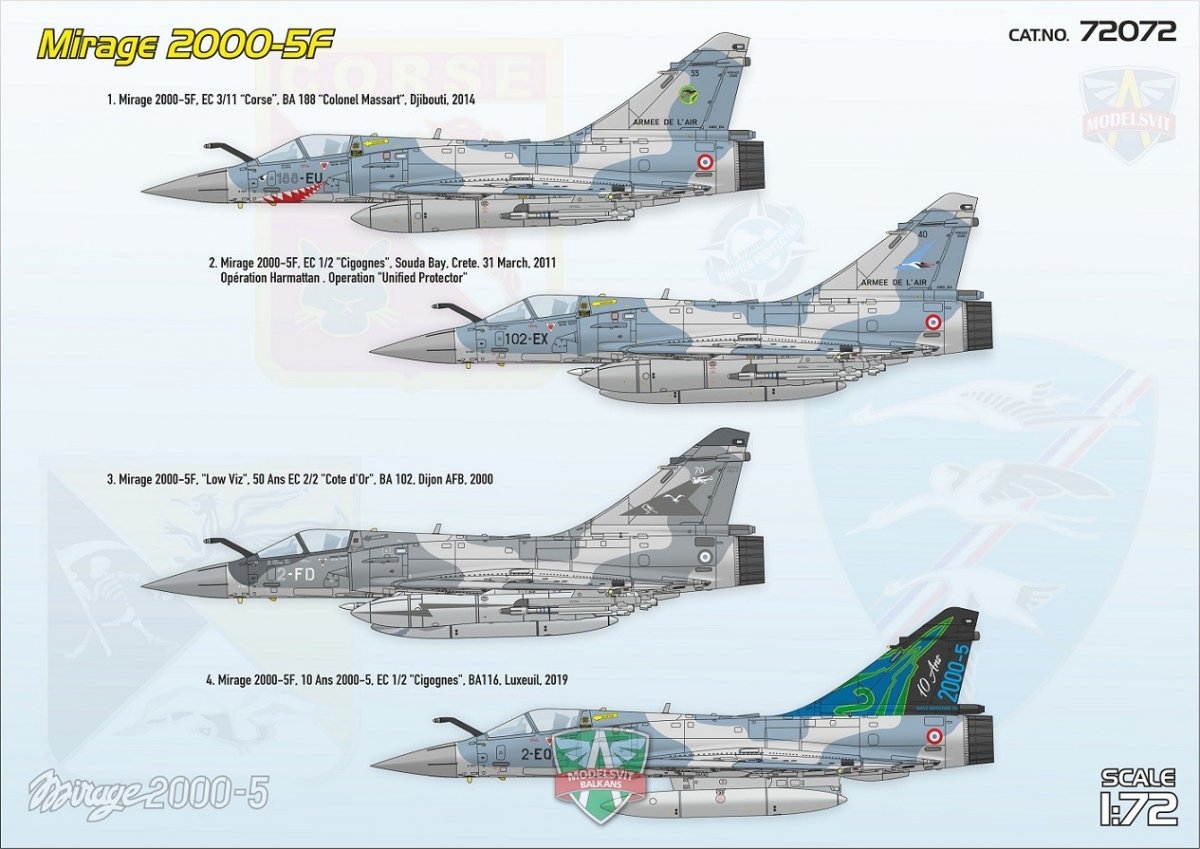 Modelsvit 72072 Mirage 2000-5F 1/72 – imagen 2
