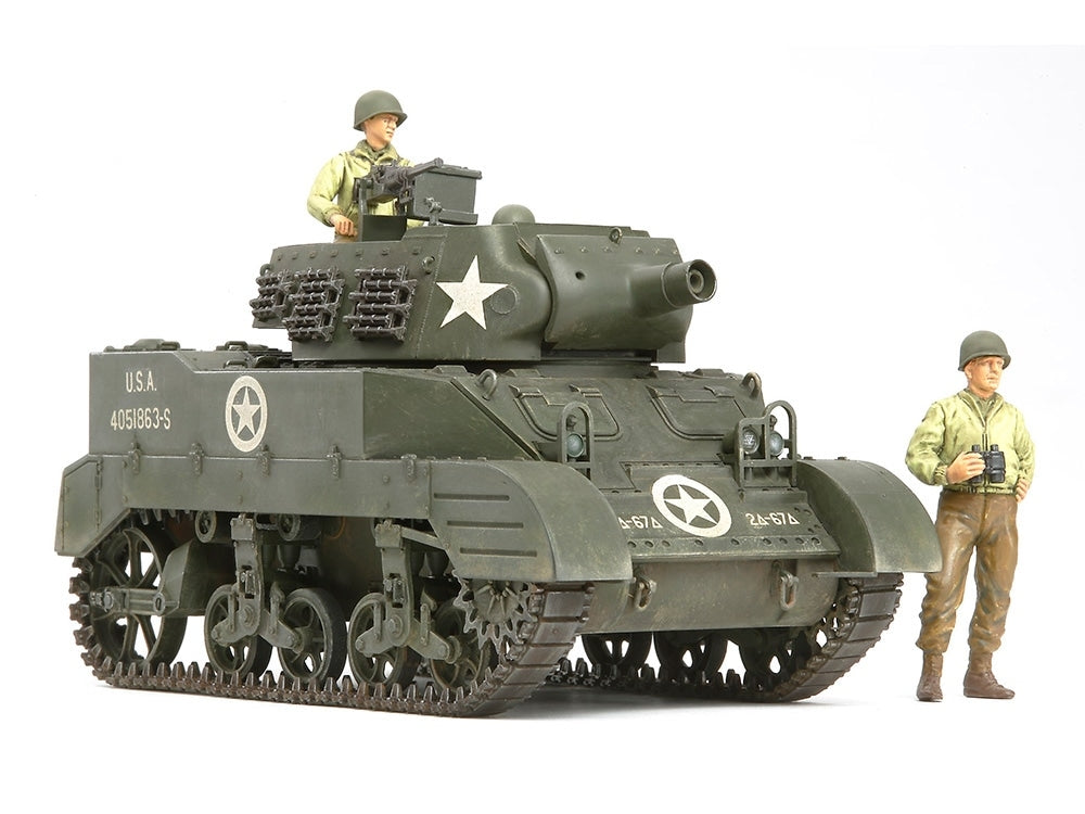 Tamiya 35312 U.S. Howitzer Motor Carriage M8 Awaiting Orders Set (w/3 Figures) 1/35