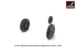 Armory Models AW72409 EE Lightning wheels w/ weighted tires, early 1/72 – immagine 3