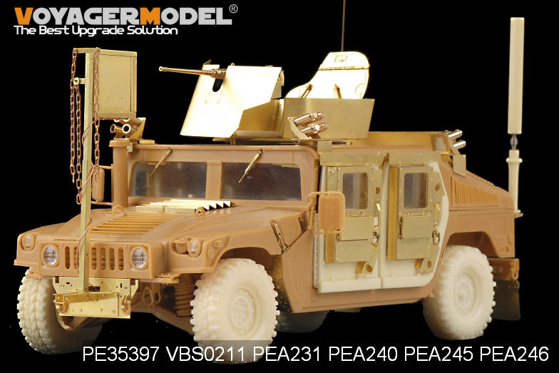 Modèle Voyager PEA245 Famille HUMVEE/DUMVEE moderne Roues Super Swaper avec roue de secours (GP) 1/35 – image 3