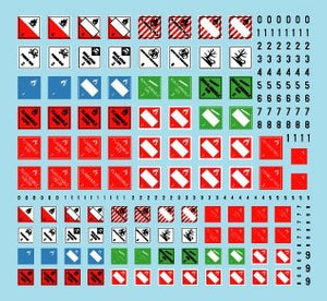 Star Decals 35-C1347 DANGER!. Signs for hazardous loads 1/35 – imagen 2
