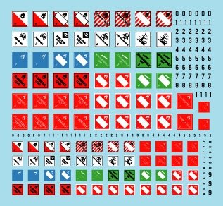 Star Decals 35-C1347 DANGER!. Signs for hazardous loads 1/35 – imagen 2