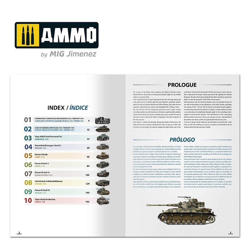 Ammo of Mig 6037 How to Paint Early WWII German Tanks 1936 - FEB 1943 (Multilingual) – Bild 2