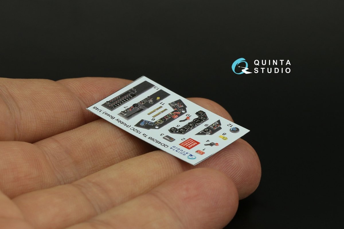 Quinta Studio QD48268 Ta 152C 3D-Printed &amp;amp; coloured Interior on decal paper (Hobby Boss) 1/48 – imagen 4